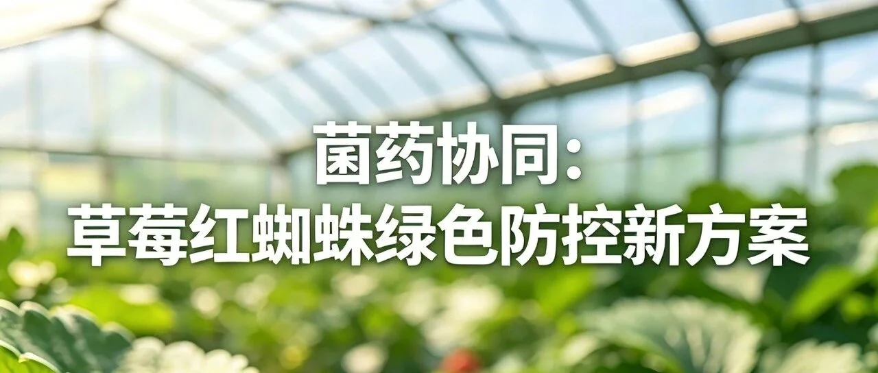 白僵菌复配减量化学农药,对草莓红蜘蛛防控效果究竟如何?
