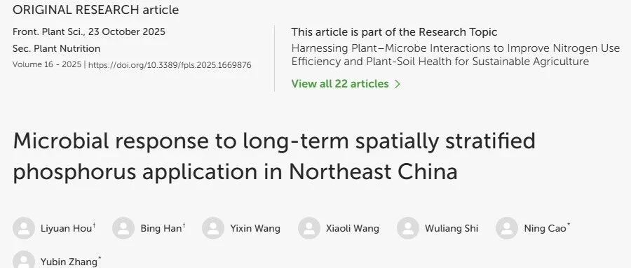 东北黑土地上的磷肥新策略:微生物视角下的农业革新